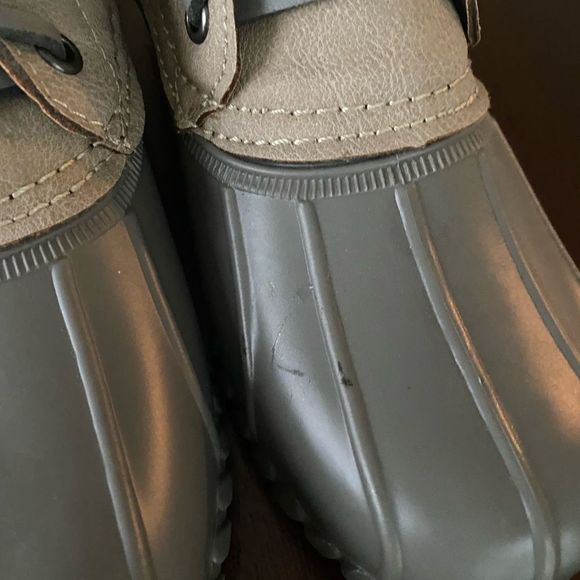 Nautica Sea Ripple Duck Boots Gray Taupe 10 - Picture 4 of 4